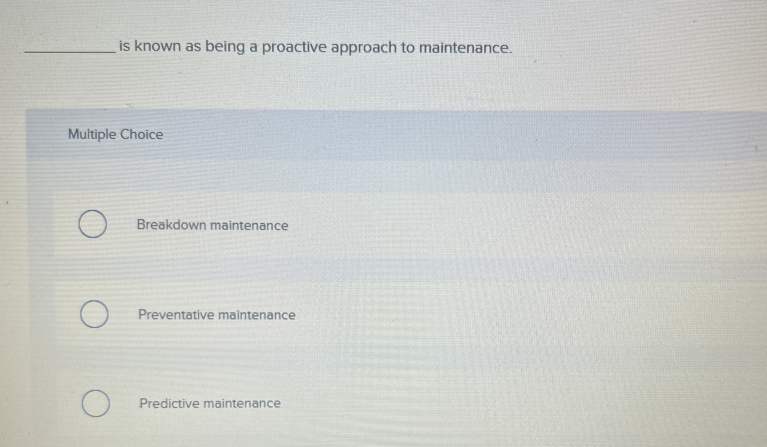 is known as being a proactive approach to