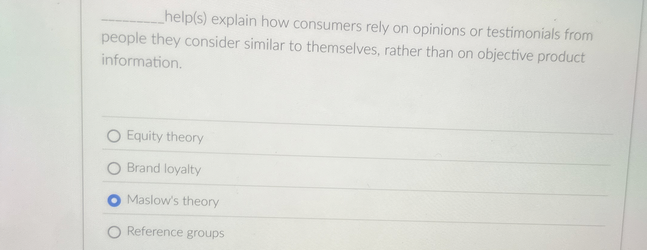 q , help ( s ) explain how consumers rely on