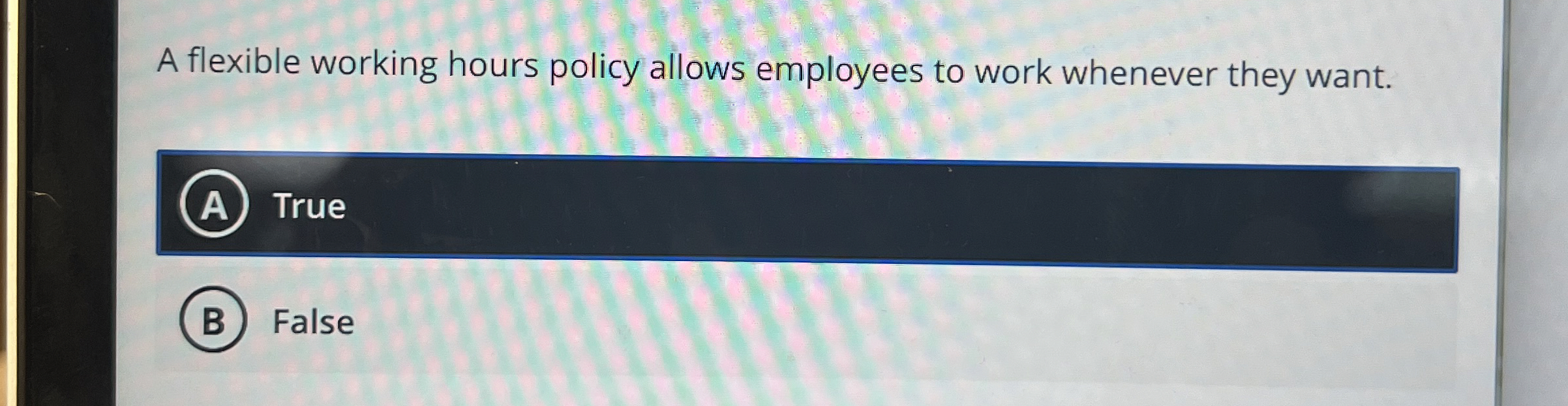 A flexible working hours policy allows employees