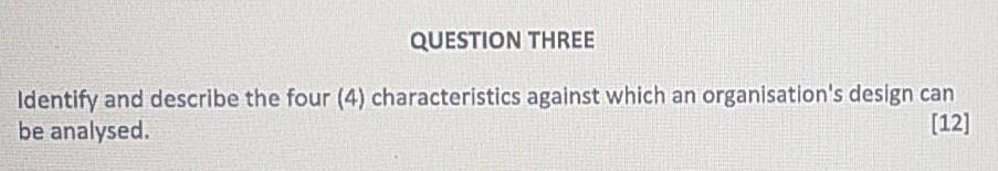 subject: human resources strategy QUESTION THREE