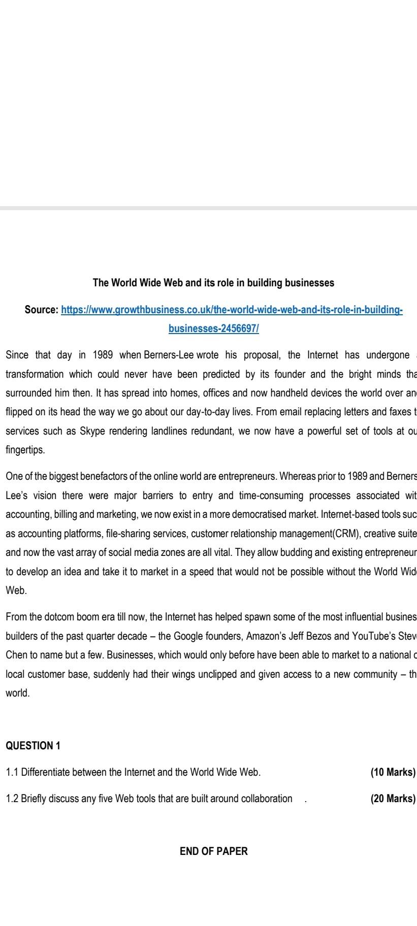 briefly discuss any five web tools that are built