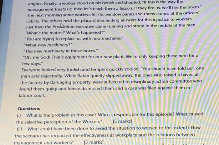 Q1. It was 9.30 a.m. when two trucks brought some