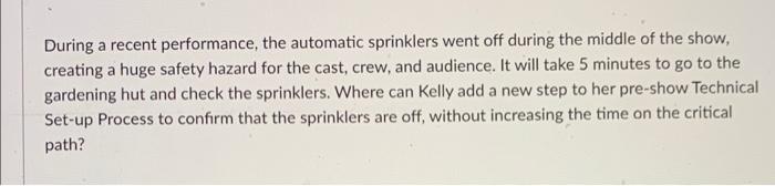 During a recent performance, the automatic