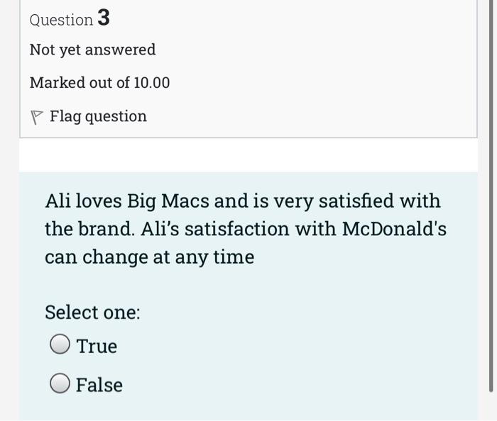 Question 2 Not yet answered Marked out of 10.00 P