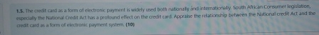 1 . 5 . The credt card as a form of electronic