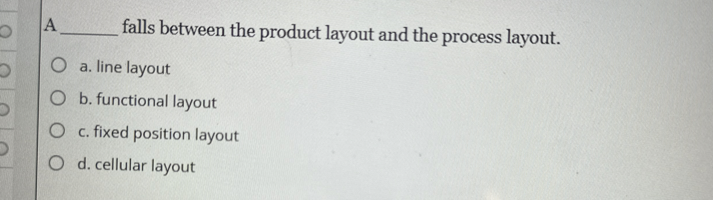 A q , falls between the product layout and the