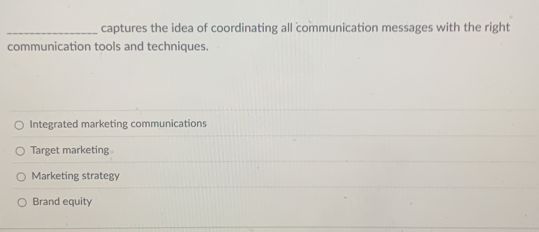 captures the idea of coordinating all