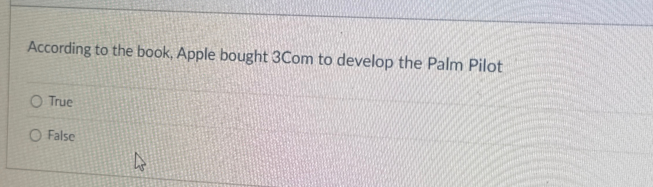 According to the book, Apple bought 3 Com to