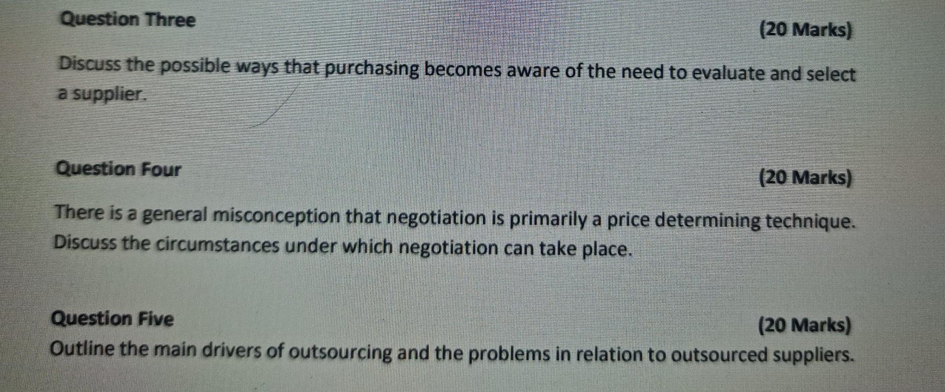 Please check the mark allocation to the