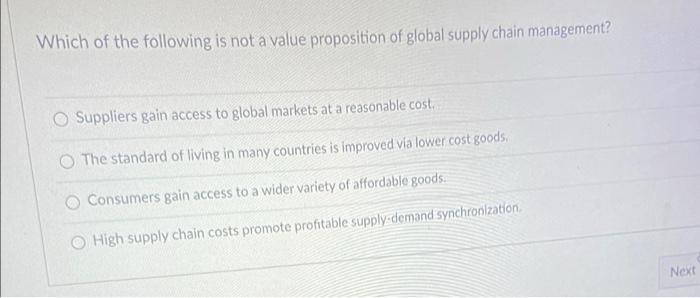 Which of the following is not a value proposition