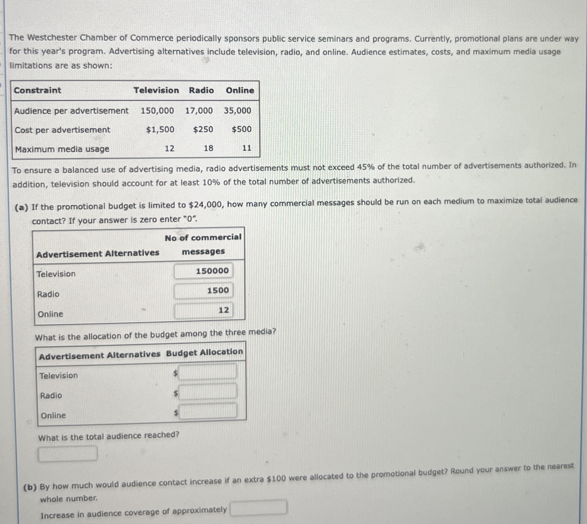 The Westchester Chamber of Commerce periodically
