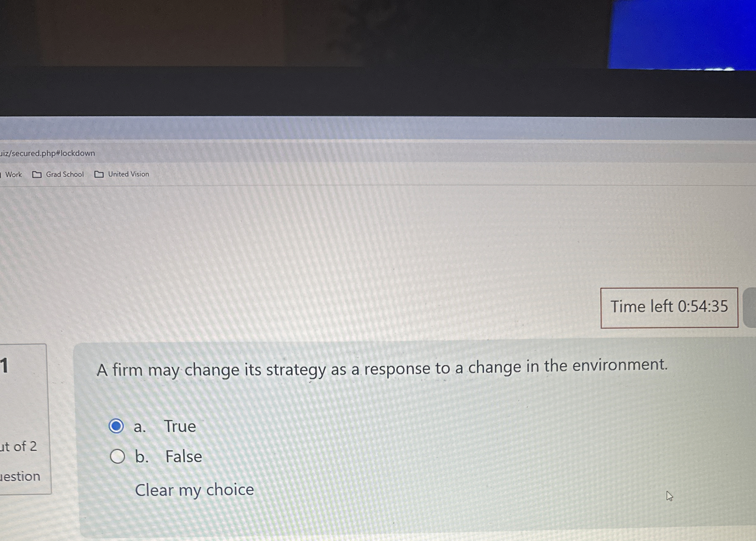Time left 0 : 5 4 : 3 5 1 A firm may change its