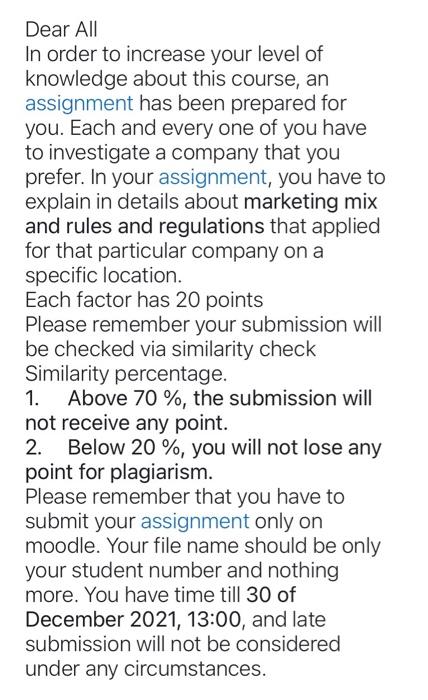 please dont copy and paste Dear All In order to