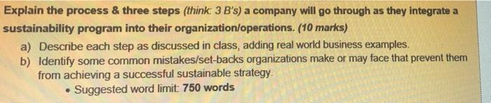 require whole new content Explain the process &