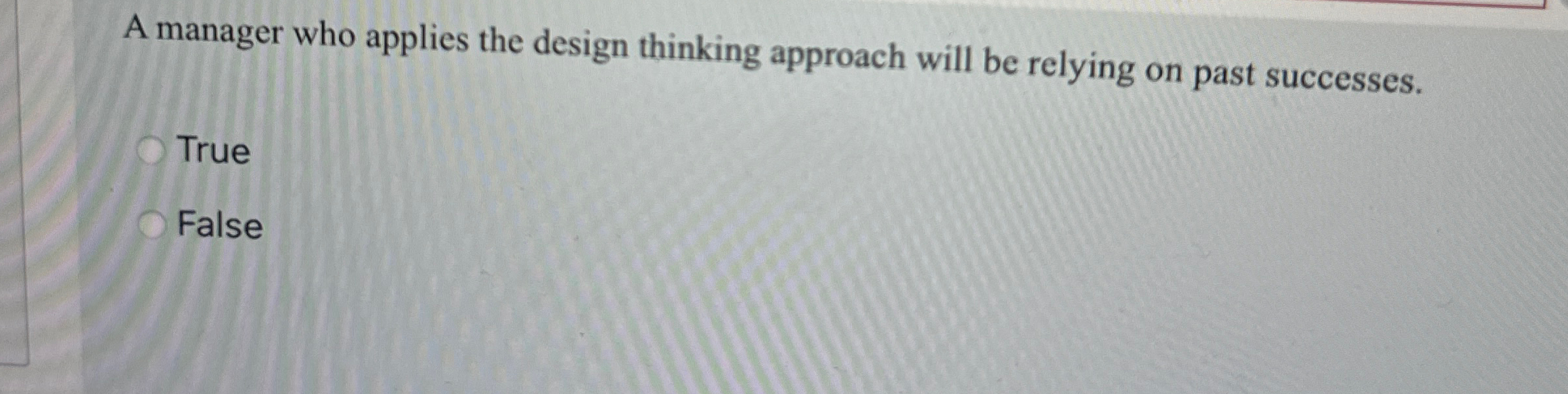 A manager who applies the design thinking