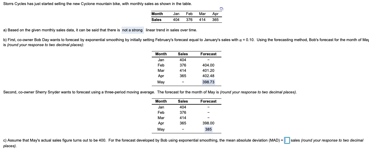 PLEASE ONLY ANSWER C Storrs Cycles has just
