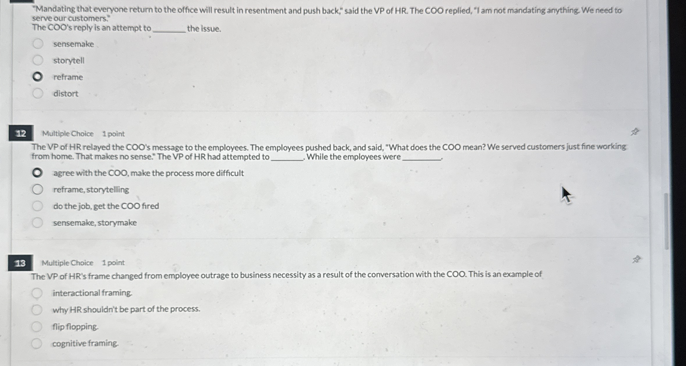 "Mandating that everyone return to the office