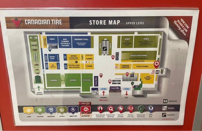 You have selected Canadian Tire as your store.