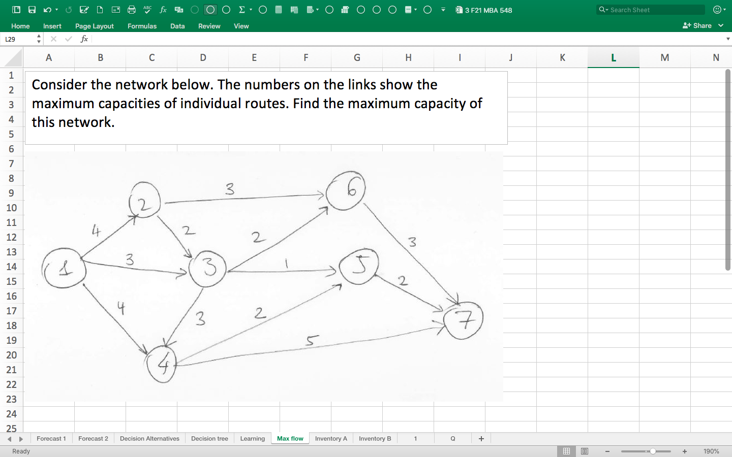 e ABCfx O X3 F21 MBA 548 Q- Search Sheet Home