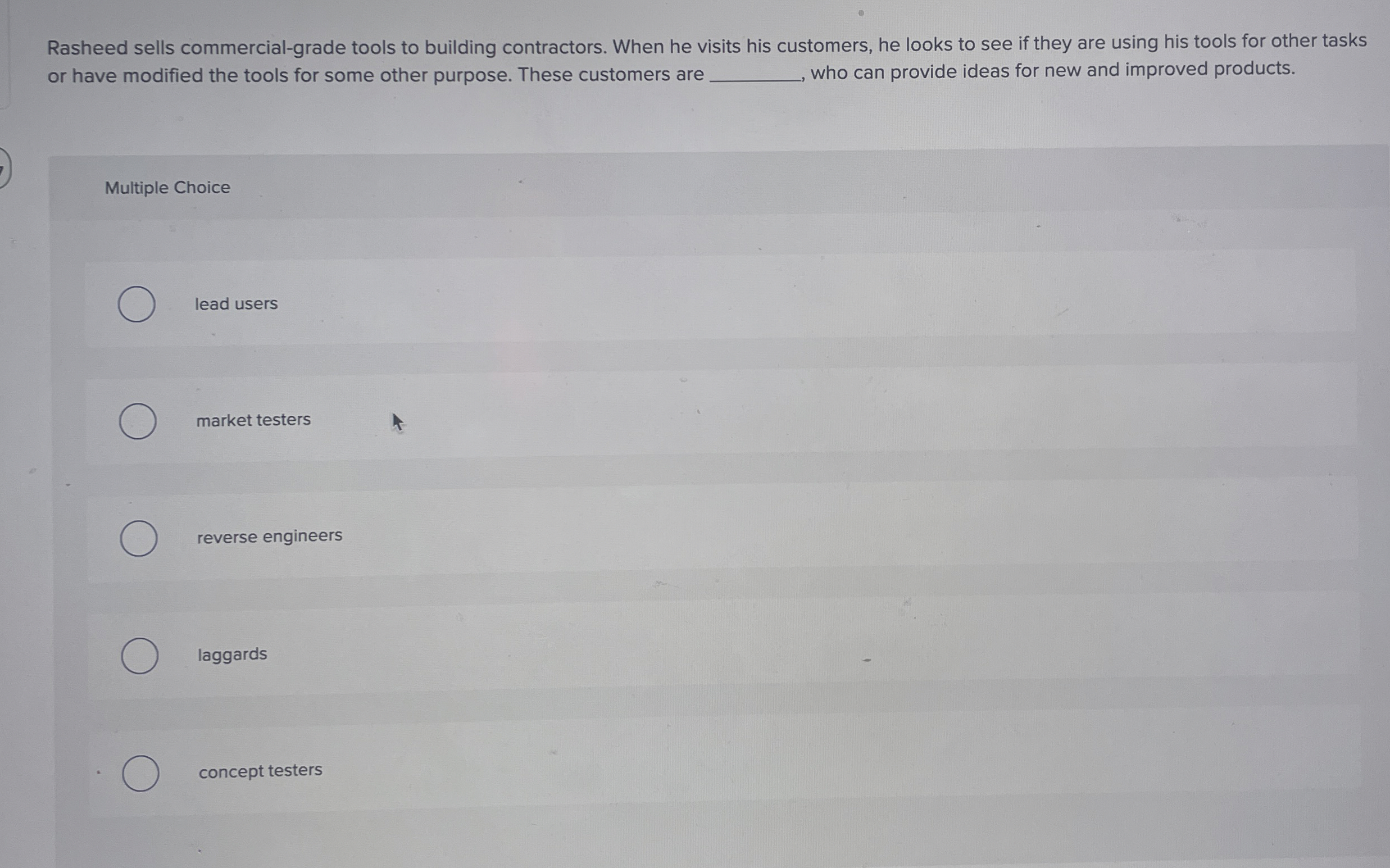 Rasheed sells commercial - grade tools to