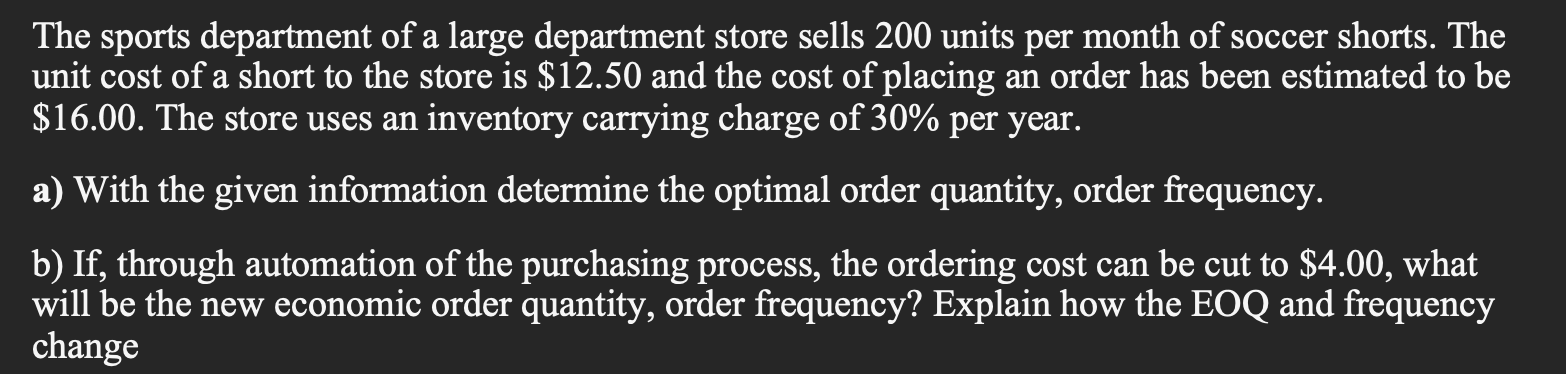 The sports department of a large department store