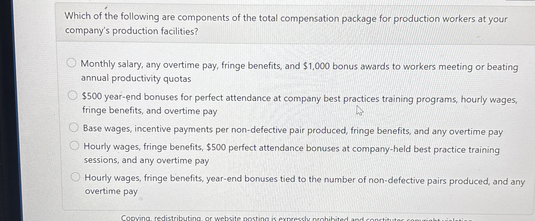 Which of the following are components of the