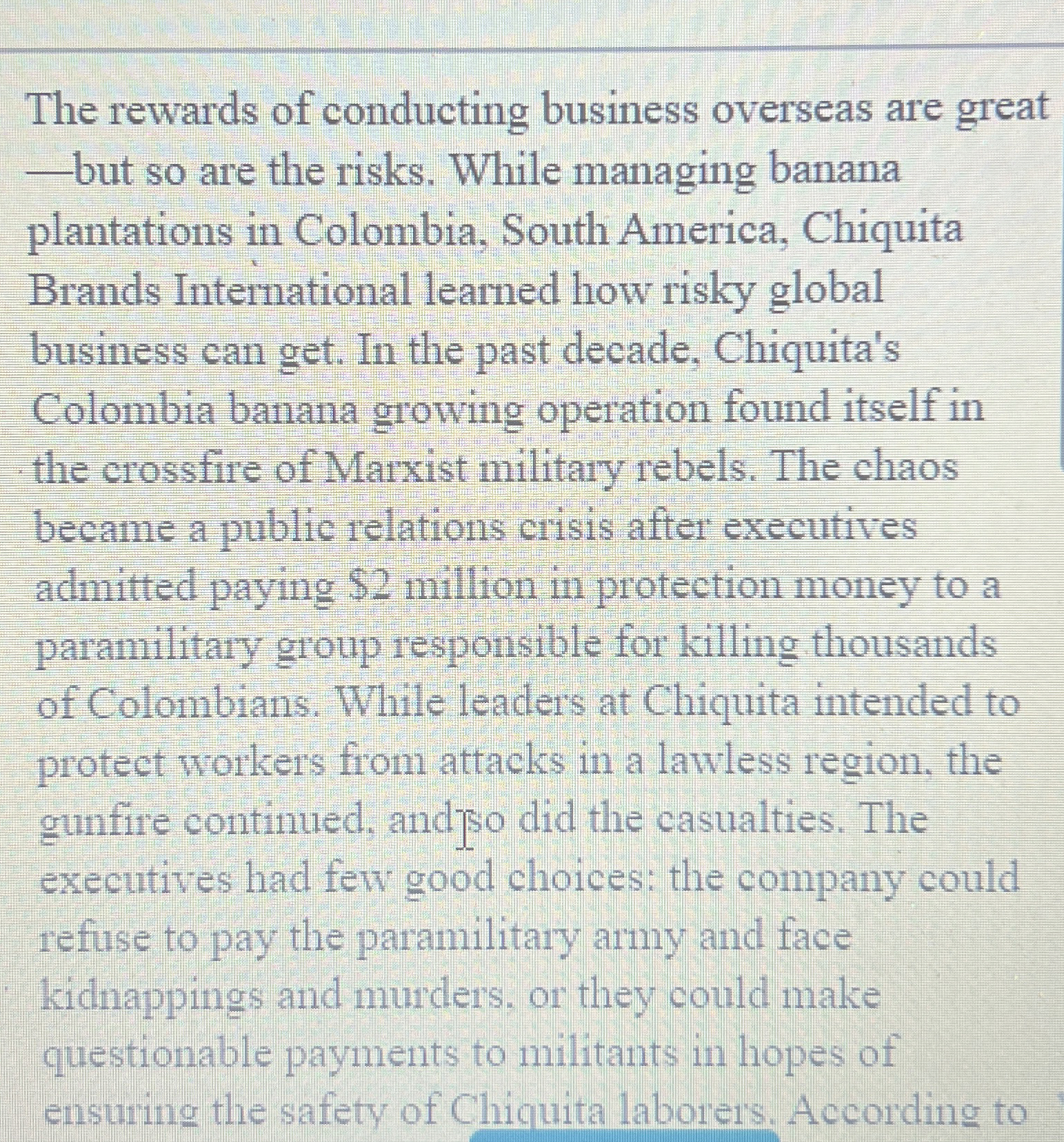 The rewards of conducting business overseas are