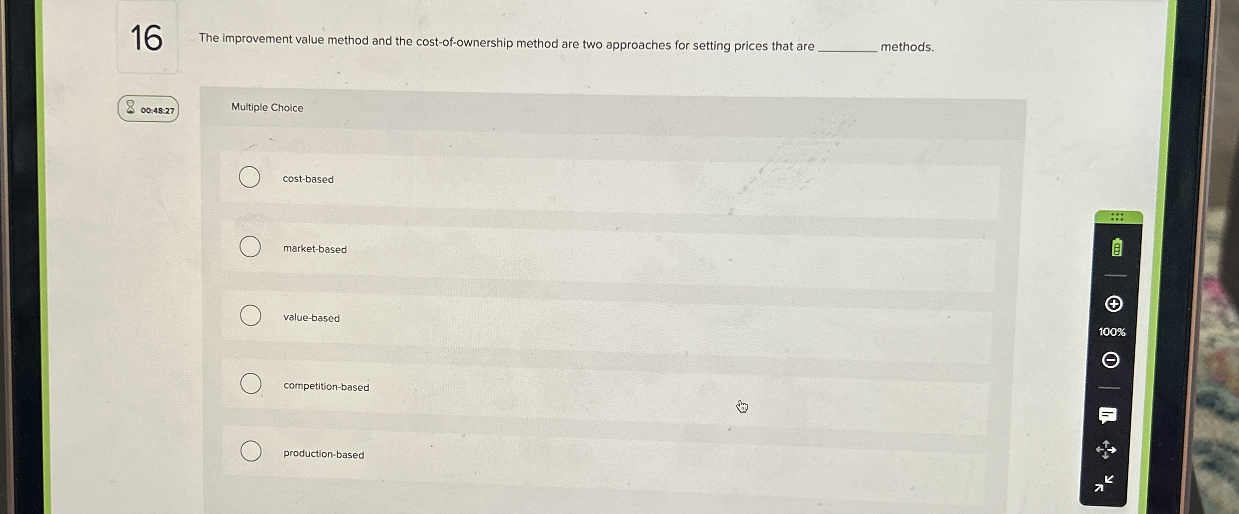 1 6 The improvement value method and the cost -