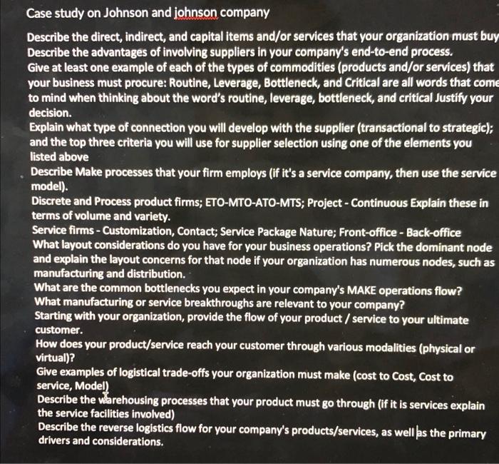 Not a case study. information is needed. Case