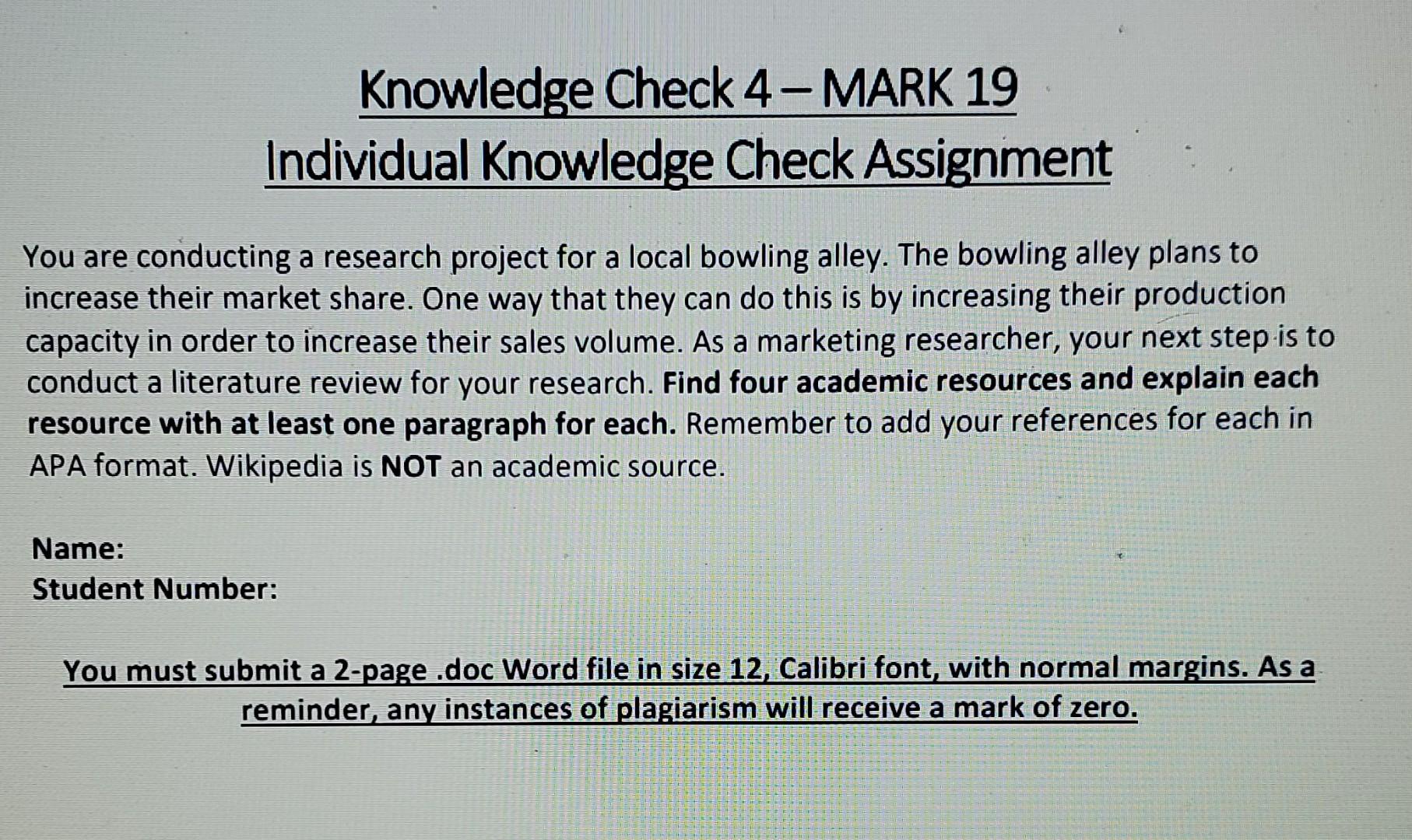 - Knowledge Check 4-MARK 19 Individual Knowledge
