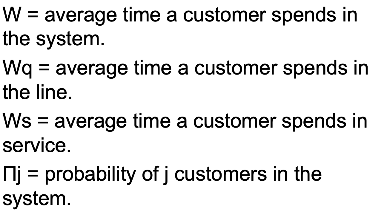 Please choose the appropriate(s) QUEUING THEORY