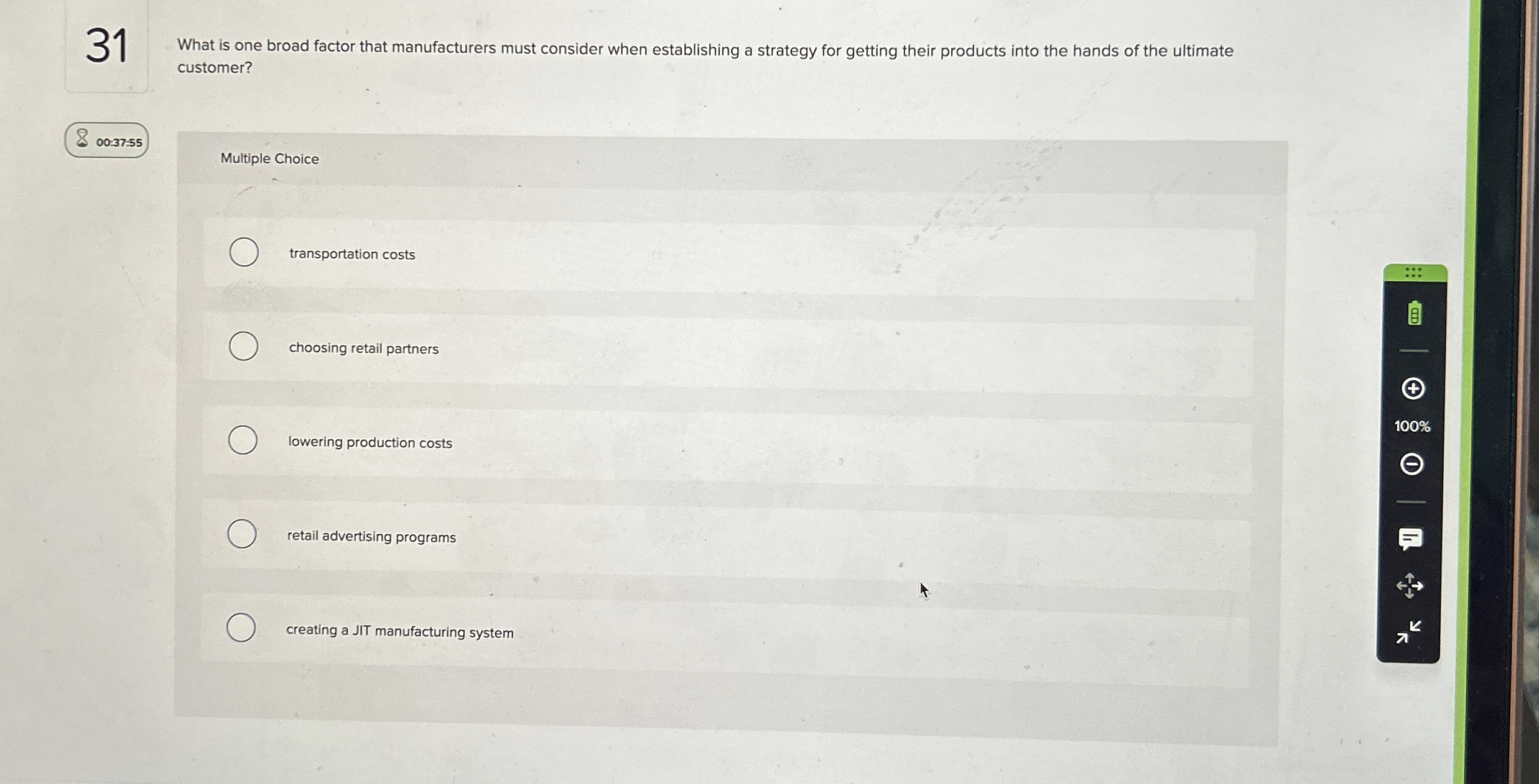 3 1 What is one broad factor that manufacturers