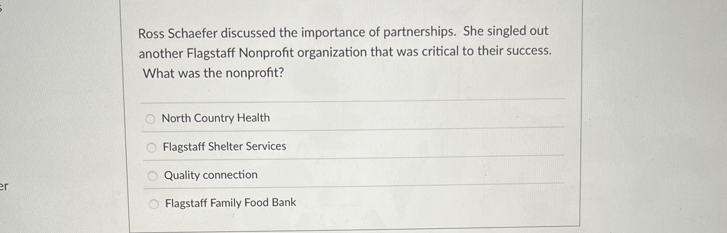 Ross Schaefer discussed the importance of