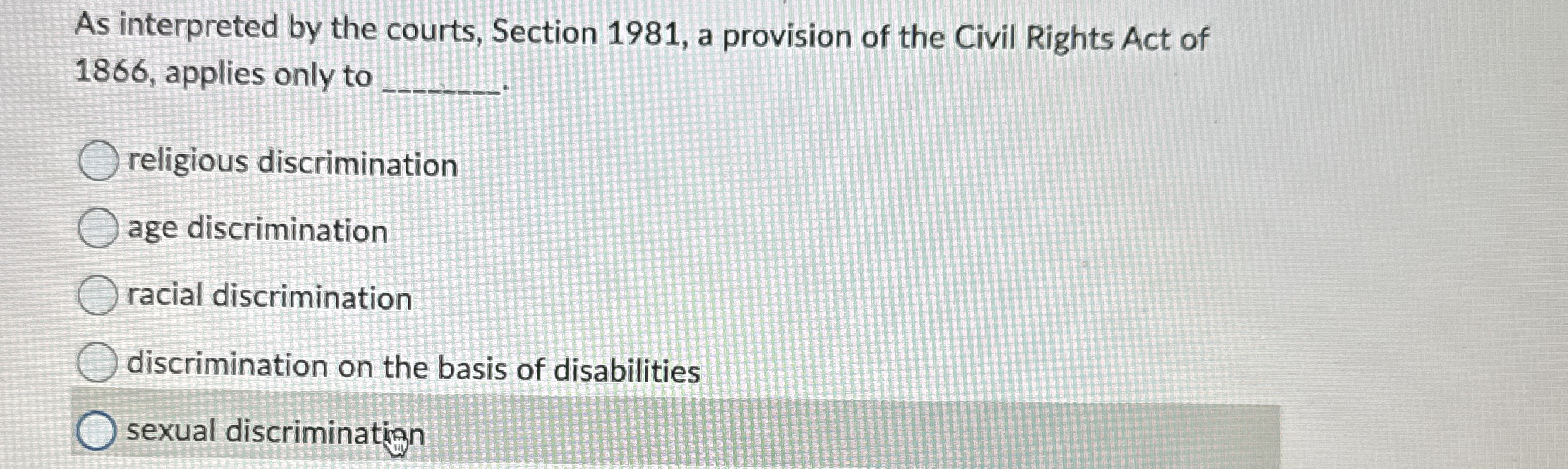 As interpreted by the courts, Section 1 9 8 1 , a
