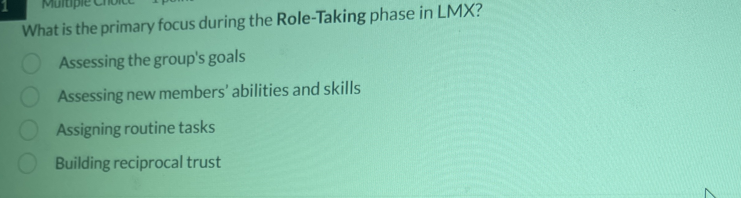 What is the primary focus during the Role -