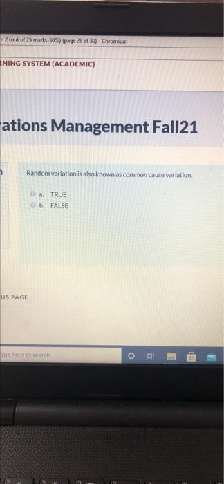 2 out of marks-30%) (page 28 of 30) Chromium