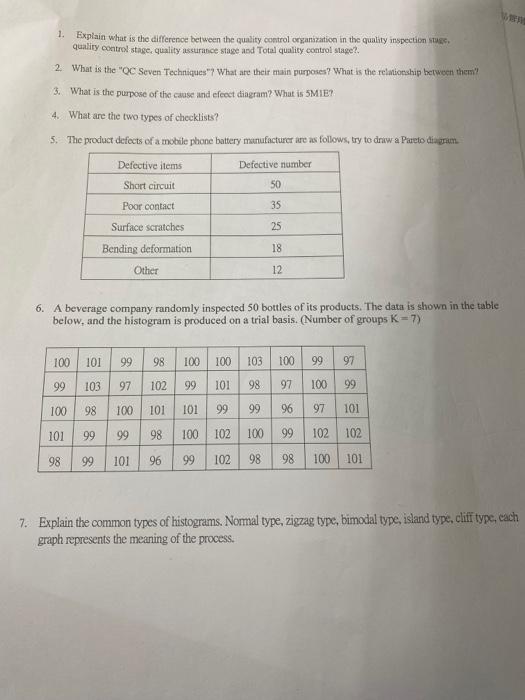 WE 1. Explain what is the difference between the