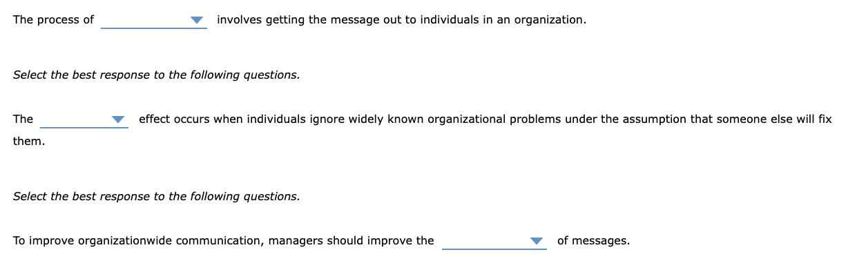 The process of involves getting the message out