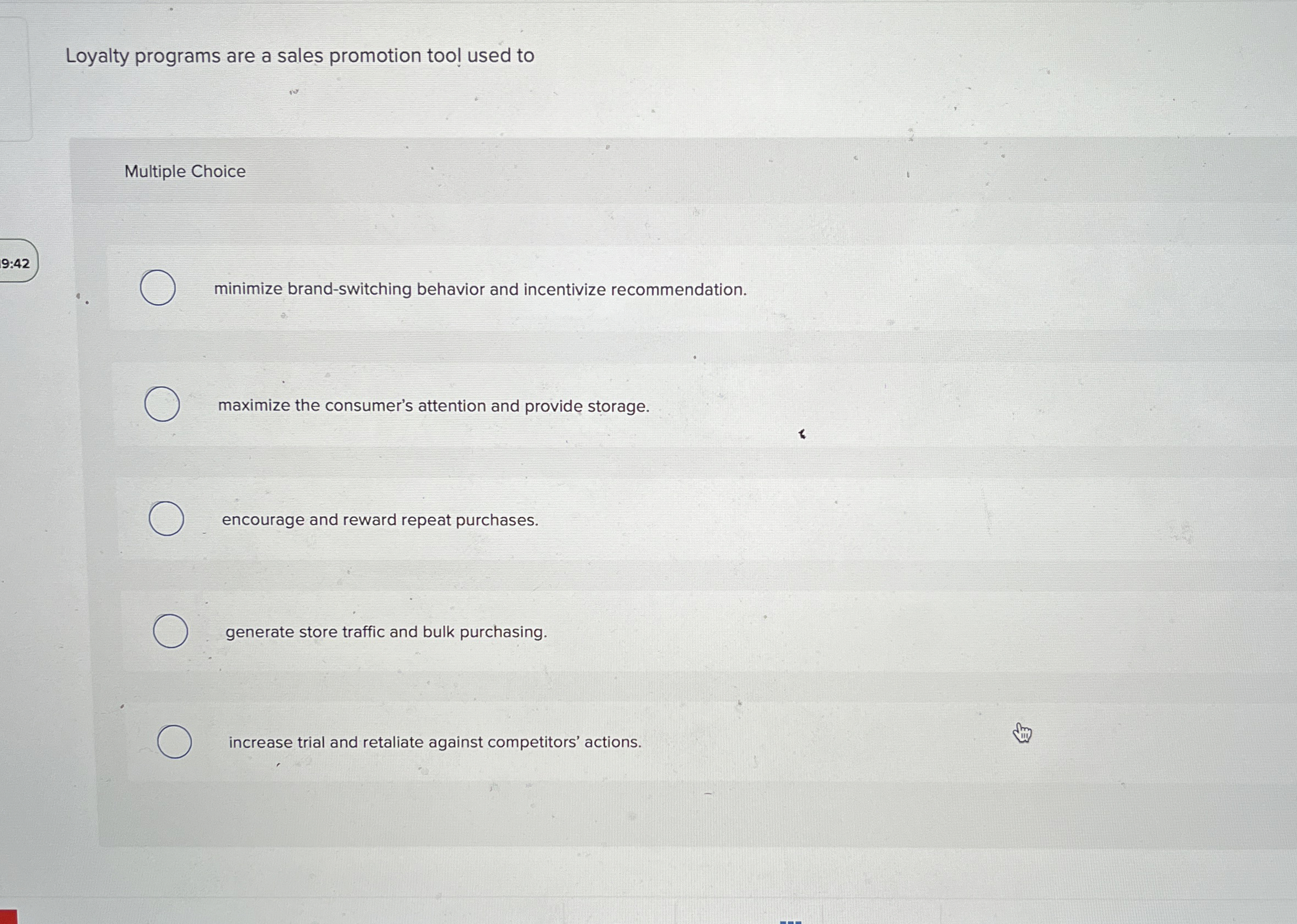 Loyalty programs are a sales promotion tool used