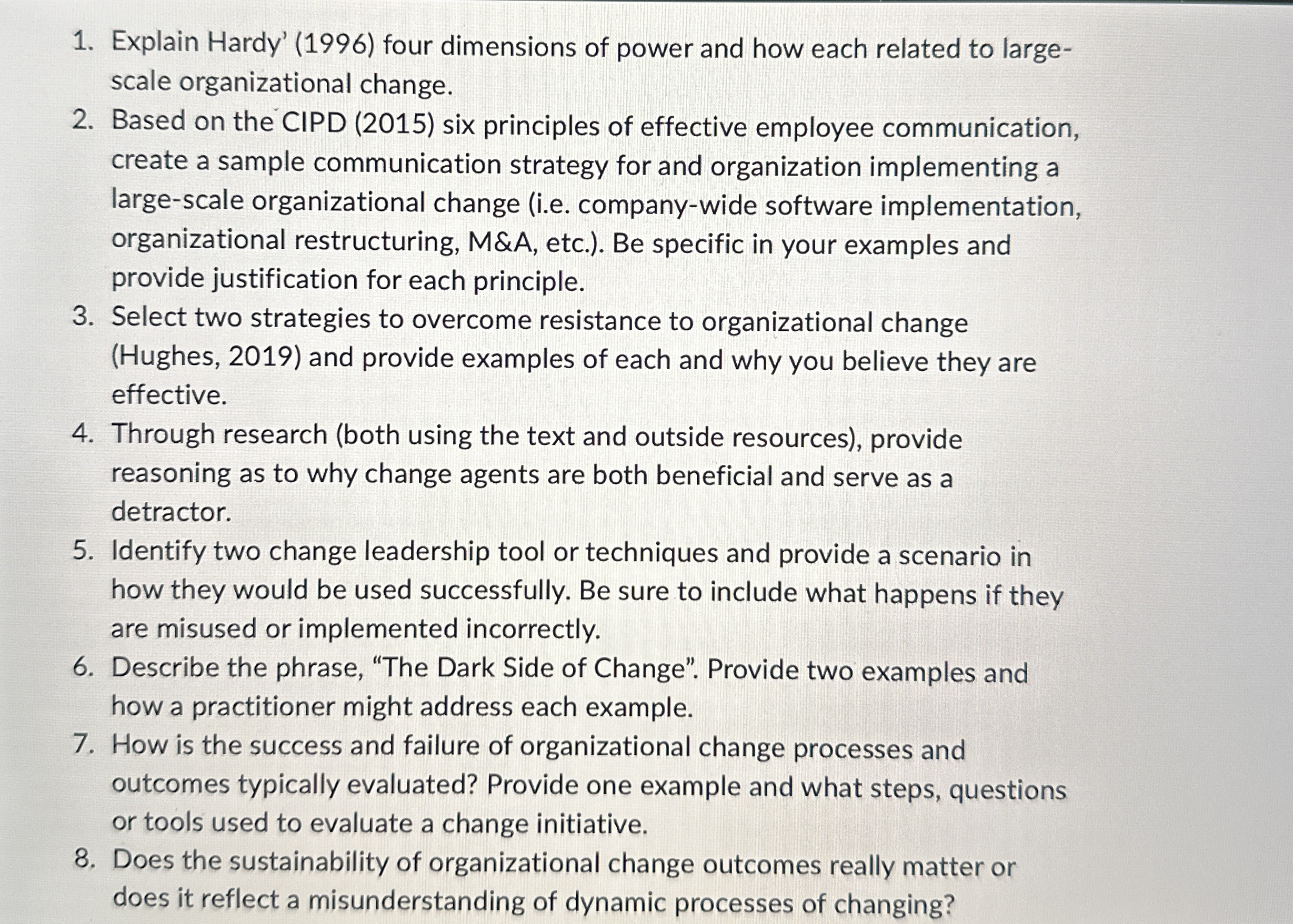 Explain Hardy' ( 1 9 9 6 ) four dimensions of