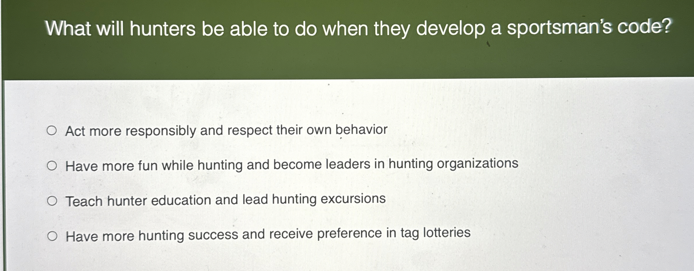 What will hunters be able to do when they develop