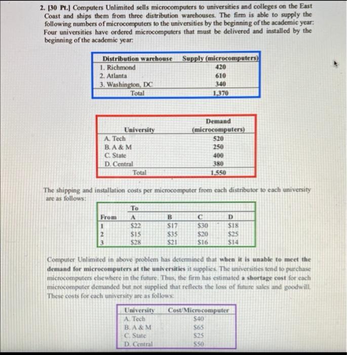 b2) [12] Define objective function 2. [30 Pt.