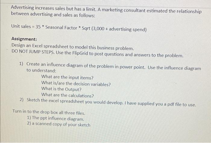 Mantis Models - An Excel design exercise You are