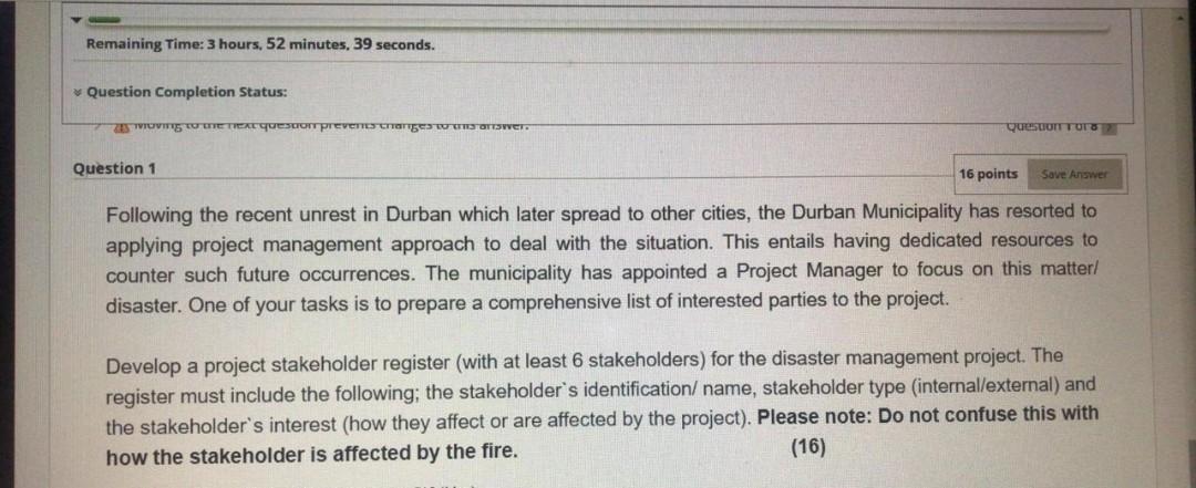 Remaining Time: 3 hours, 52 minutes. 39 seconds.