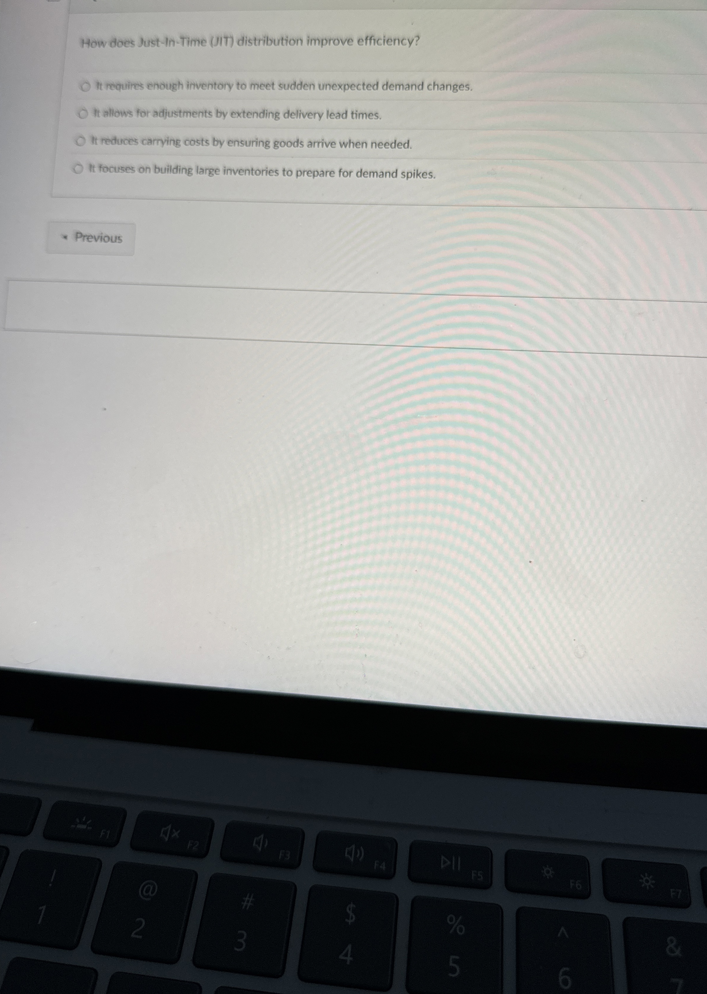 How does Just - In - Time ( IIT ) distribution