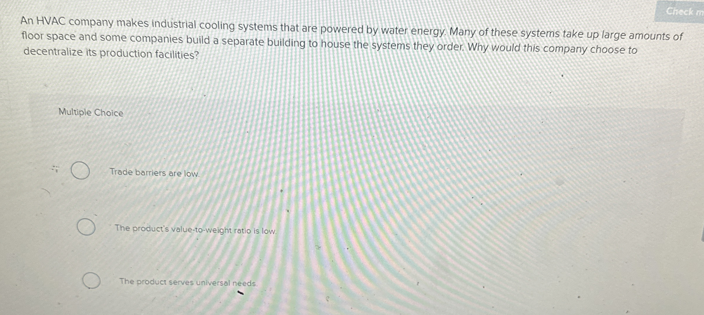 Check An HVAC company makes industrial cooling