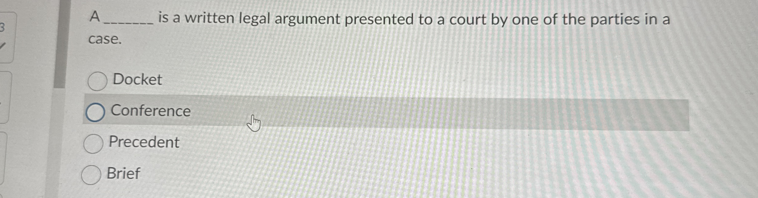 A q , is a written legal argument presented to a