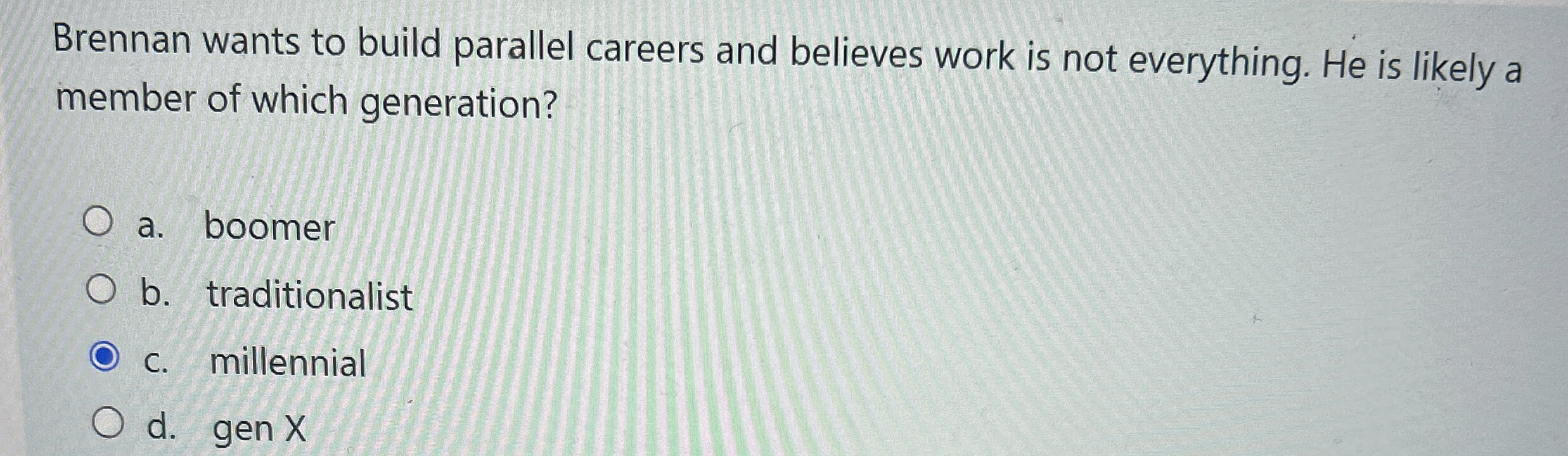 Brennan wants to build parallel careers and