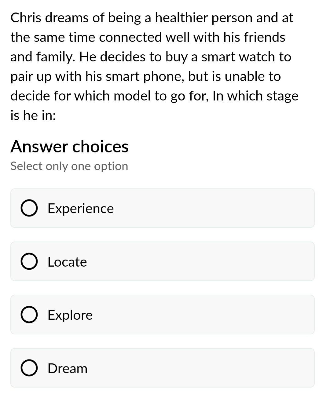 Chris dreams of being a healthier person and at