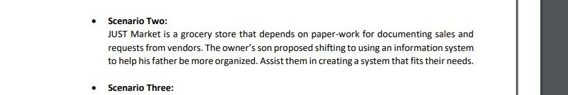 Assignment One: Q : Assume you are responsible